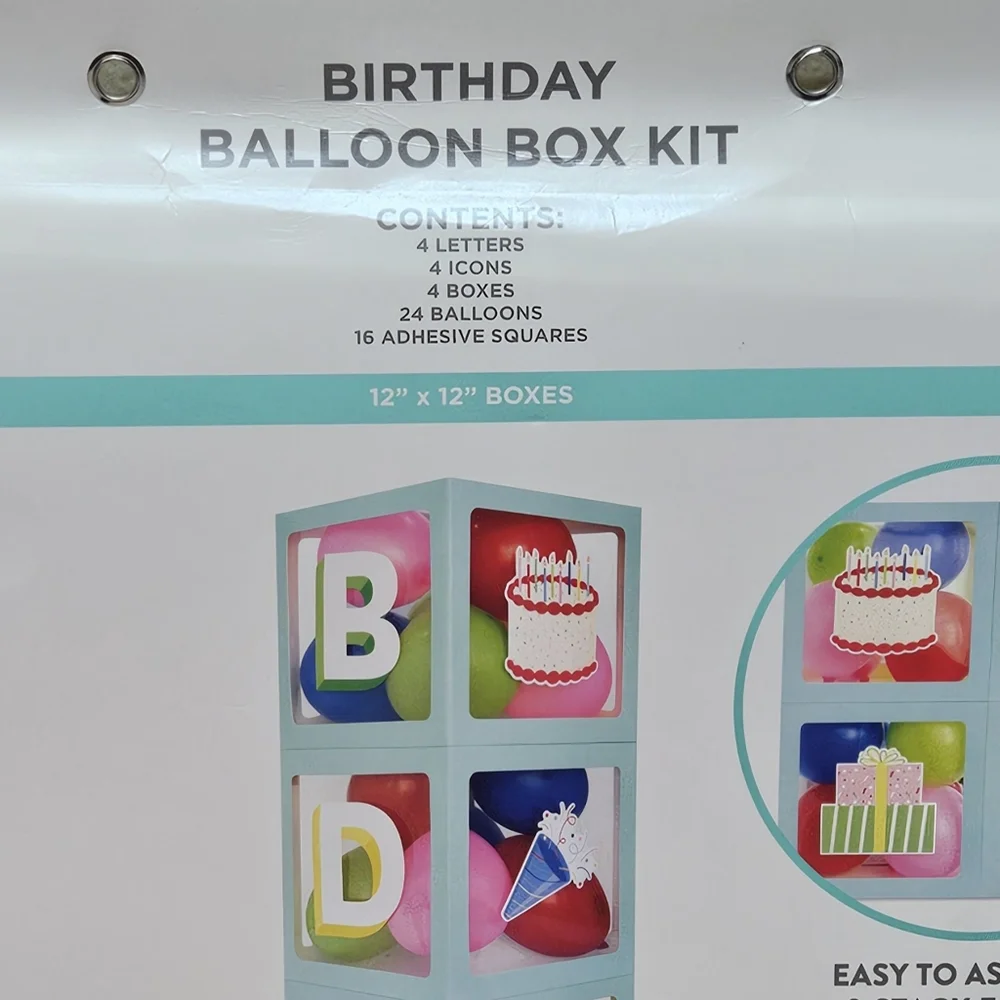 Birthday Balloon Box Kit NEW